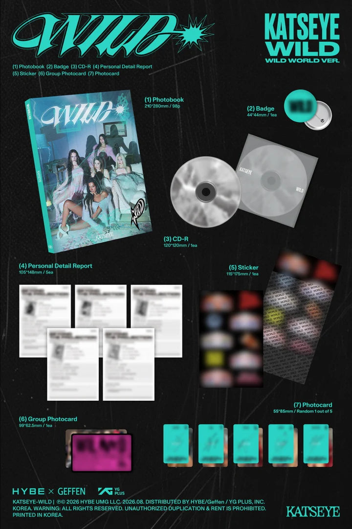(PRE-ORDER) KATSEYE - [WILD] Album