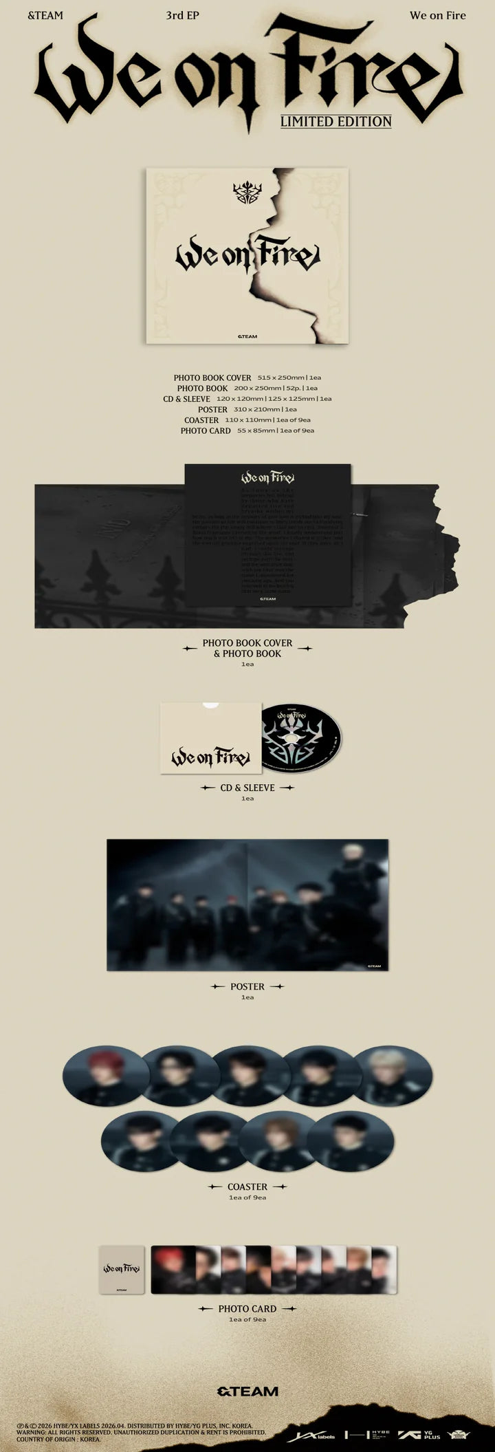 &TEAM - [WE ON FIRE] 3rd EP Album – The KPOP Empire