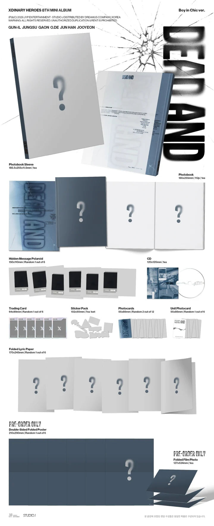 Xdinary Heroes - [DEAD AND] 8th Mini Album PHOTOBOOK Version