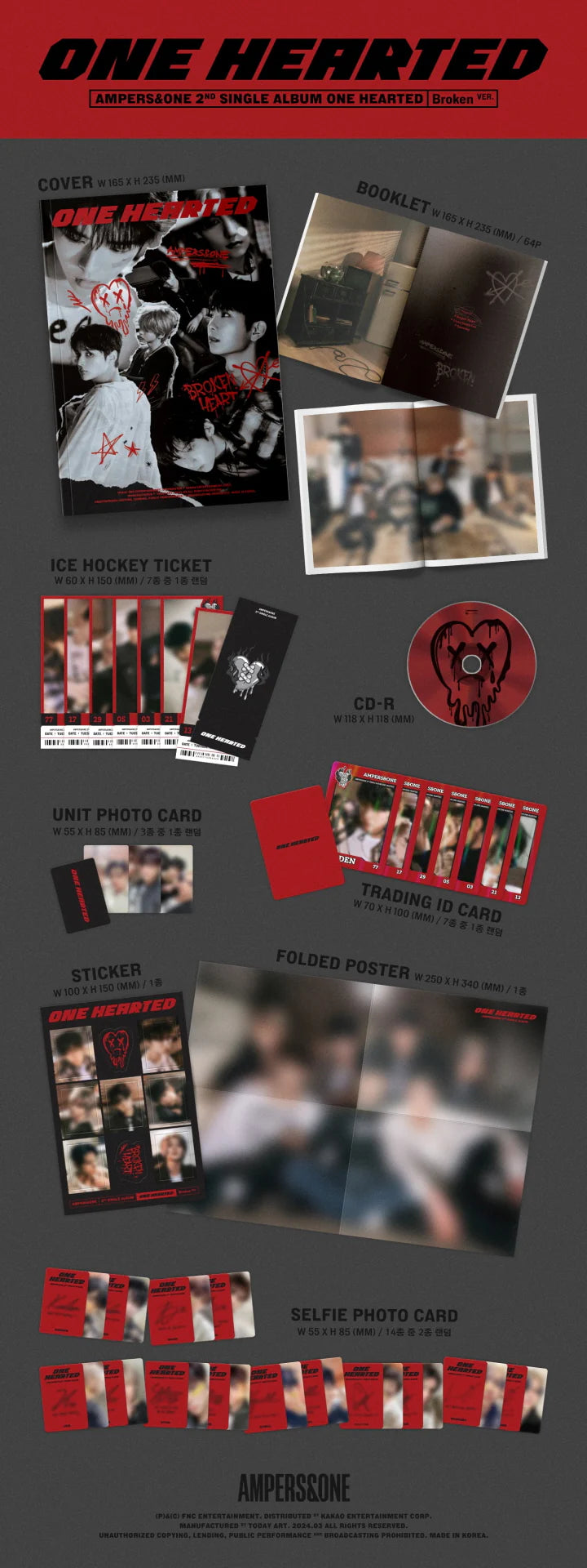 AMPERS&ONE - [ONE HEARTED] 2nd Single Album