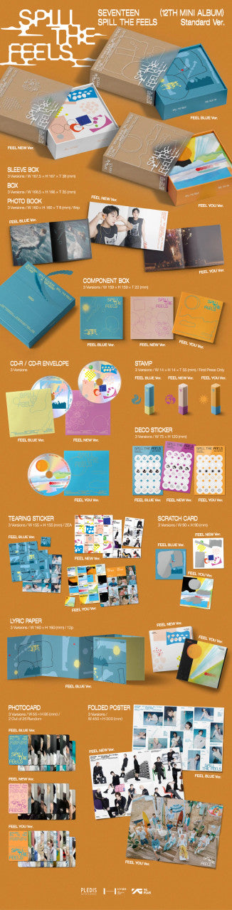 SEVENTEEN - [SPILL THE FEELS] 12th Mini Album STANDARD RANDOM Version