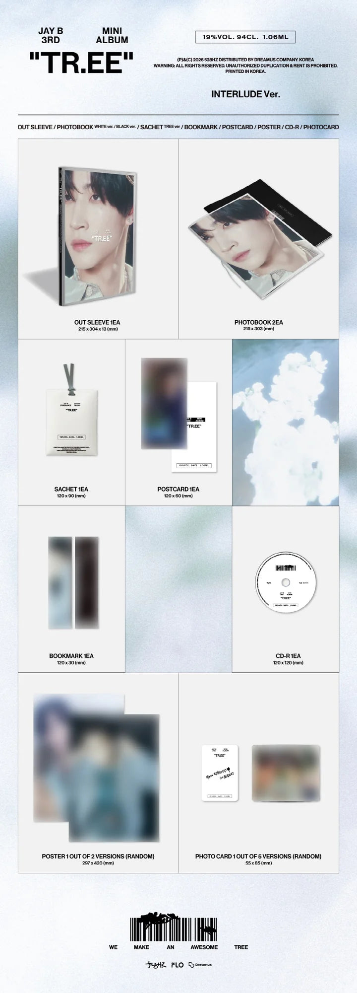 JAY B - [TR.EE] 3rd Mini Album INTERLUDE Version