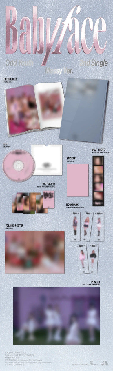 ODD YOUTH - [BABYFACE] 2nd Single Album RANDOM Version