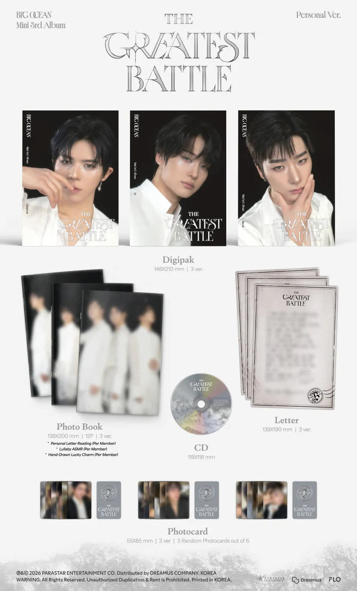BIG OCEAN - [THE GREATEST BATTLE] 3rd Mini Album