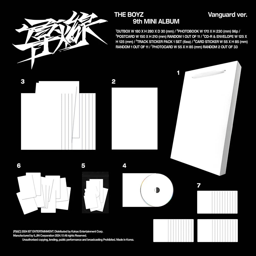 THE BOYZ - [TRIGGER / 導火線 (도화선)] 9th Mini Album RANDOM Version