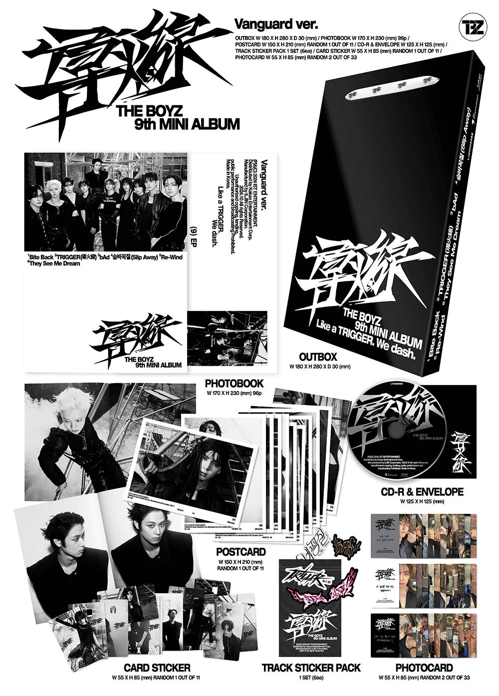 THE BOYZ - [TRIGGER / 導火線 (도화선)] 9th Mini Album