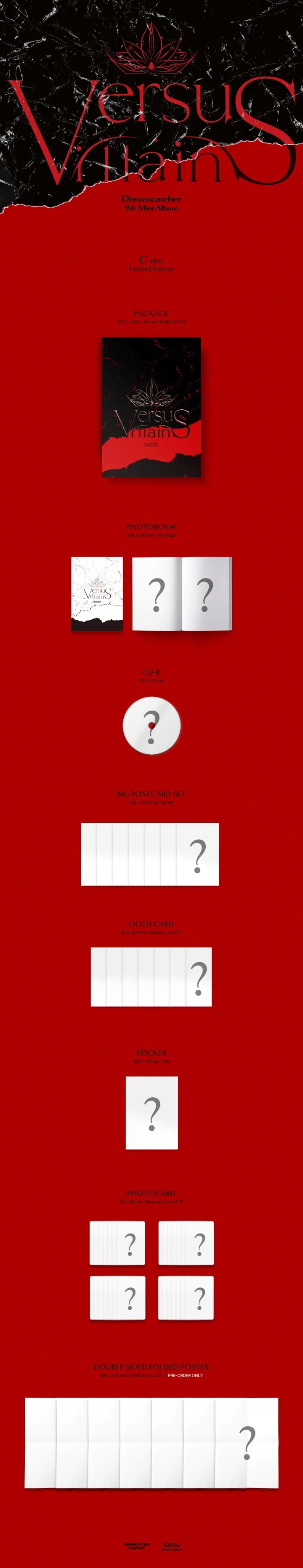 Dreamcatcher - [VillainS] 9th Mini Album LIMITED (C VERSION)