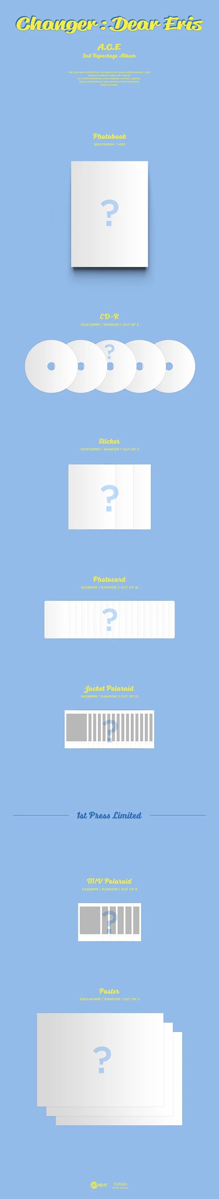 A.C.E - [Changer : Dear Eris] 2nd Repackage Album