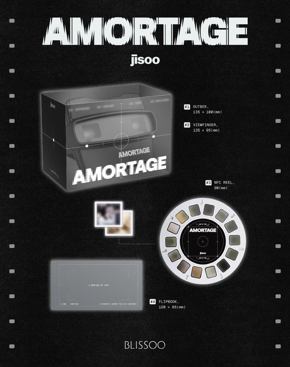 JISOO - [AMORTAGE] Mini Album REELS Version