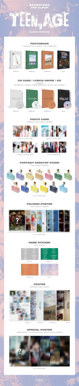 SEVENTEEN - [TEEN, AGE] 2nd Album RANDOM Version