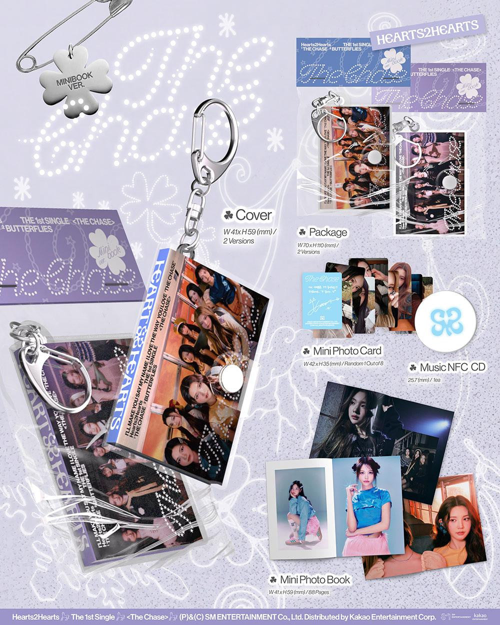 PRE-ORDER) HEARTS2HEARTS - [THE CHASE] 1st Single Album PACKAGE