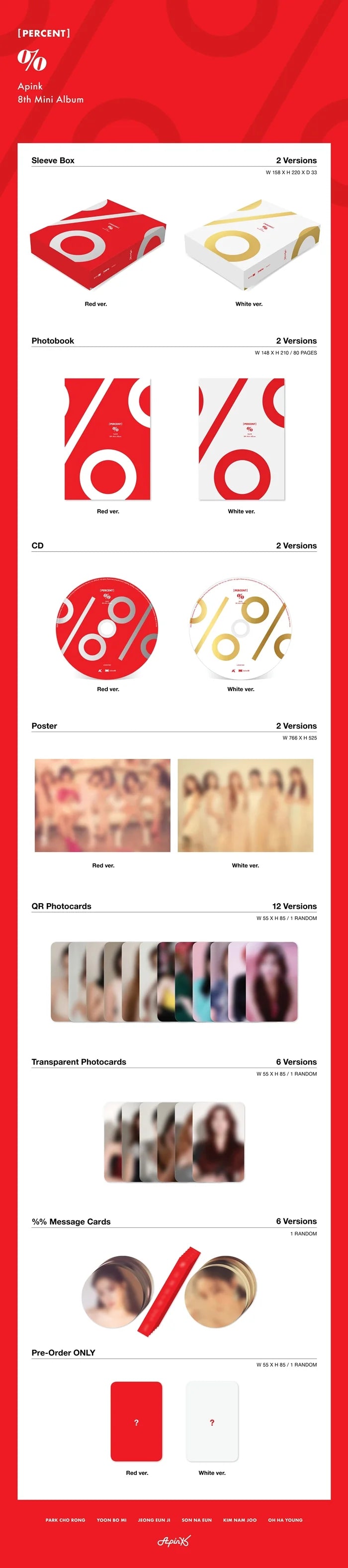Apink - [Percent %] 8th Mini Album