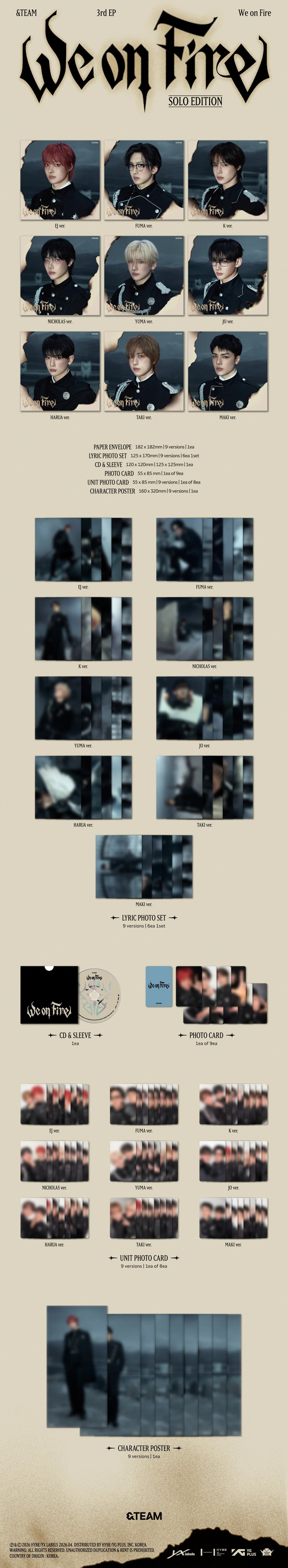 &TEAM - [WE ON FIRE] 3rd EP Album