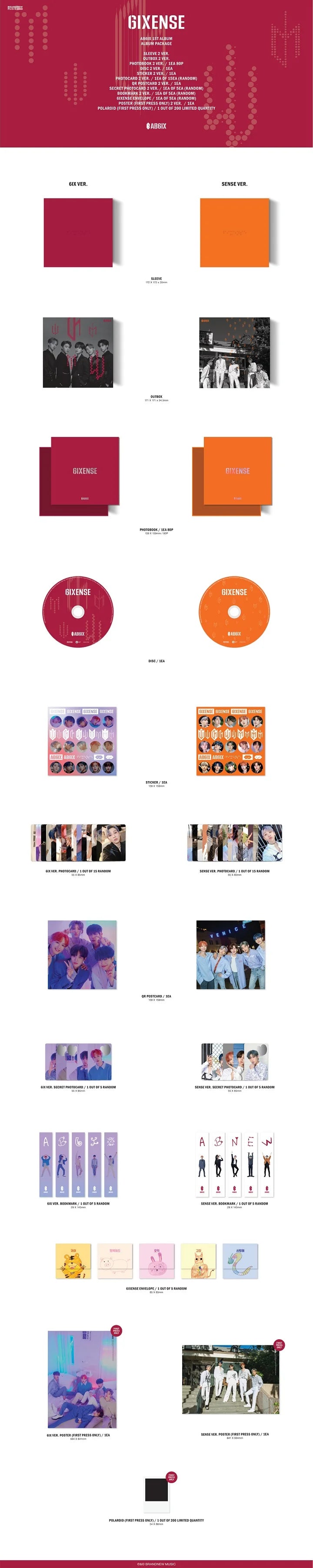 AB6IX - [6IXENSE] 1st Album
