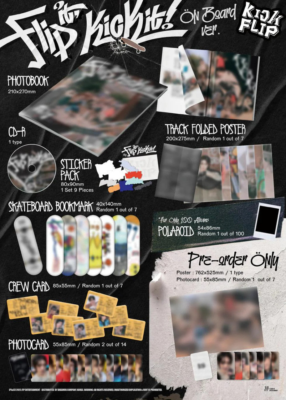 KICK FLIP - [FLIP IT, KICK IT!] 1st Mini Album RANDOM Version