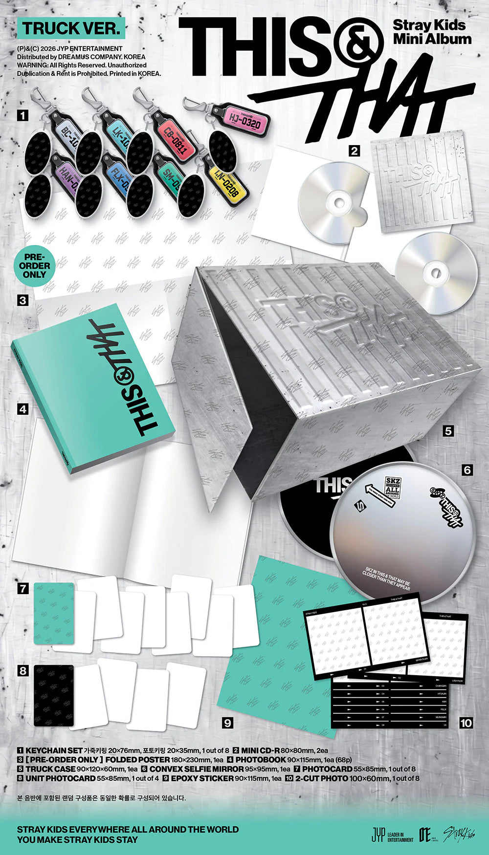 (PRE-ORDER) STRAY KIDS - [THIS & THAT] 10th Mini Album (TRUCK VER.)
