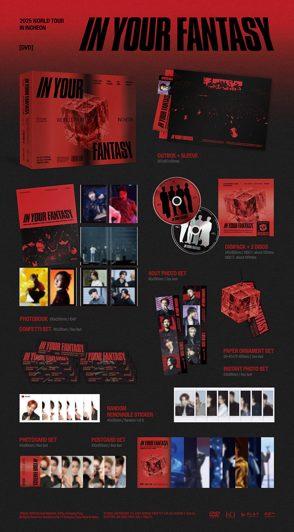 (PRE-ORDER) ATEEZ - [IN YOUR FANTASY] 2025 ATEEZ WORLD TOUR IN INCHEON (DVD VER.)