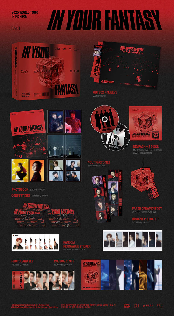 (PRE-ORDER) ATEEZ - [IN YOUR FANTASY] 2025 ATEEZ WORLD TOUR IN INCHEON (DVD VER.)