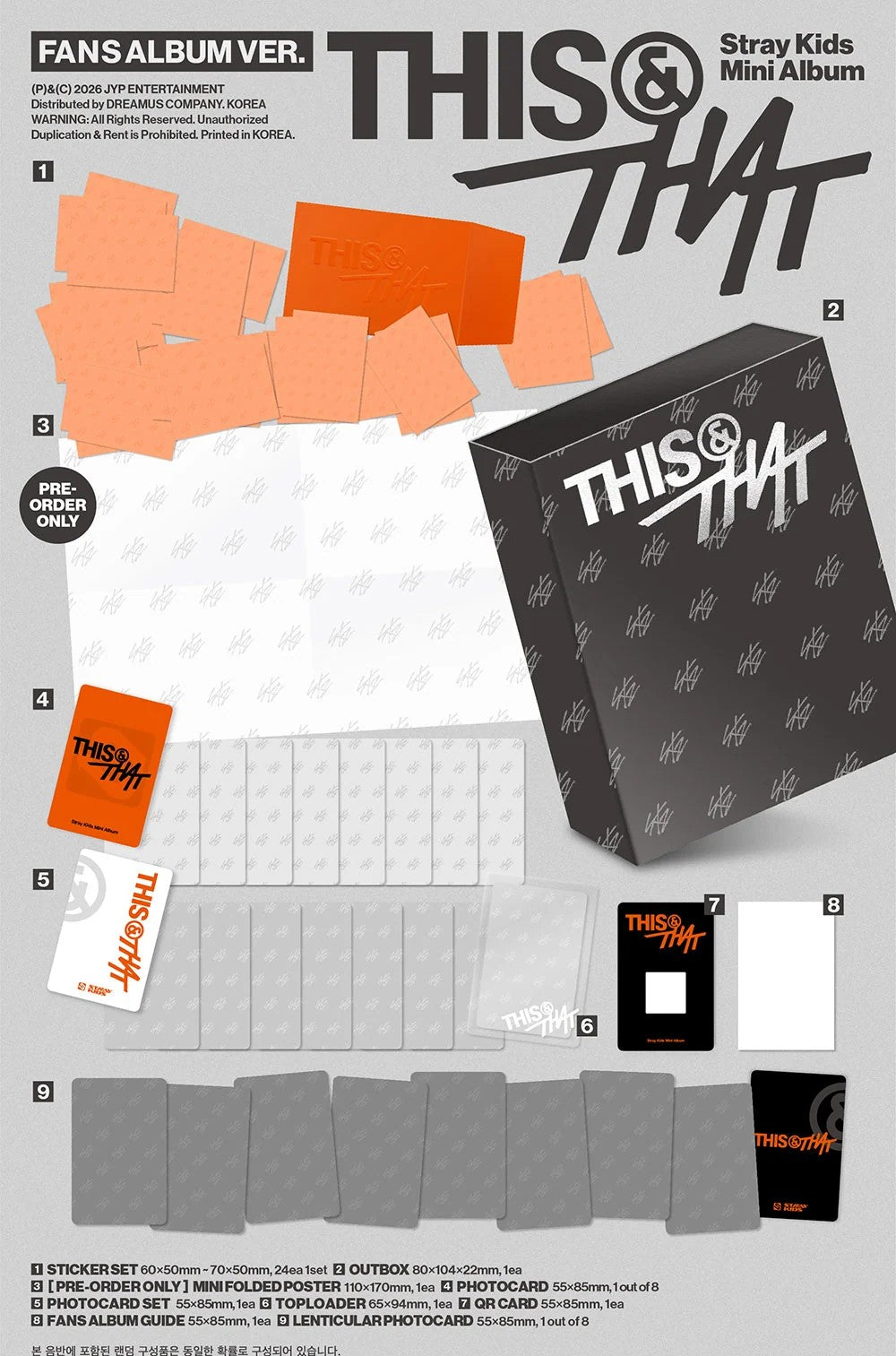 (PRE-ORDER) STRAY KIDS - [THIS & THAT] 10th Mini Album (FANS ALBUM VER.)