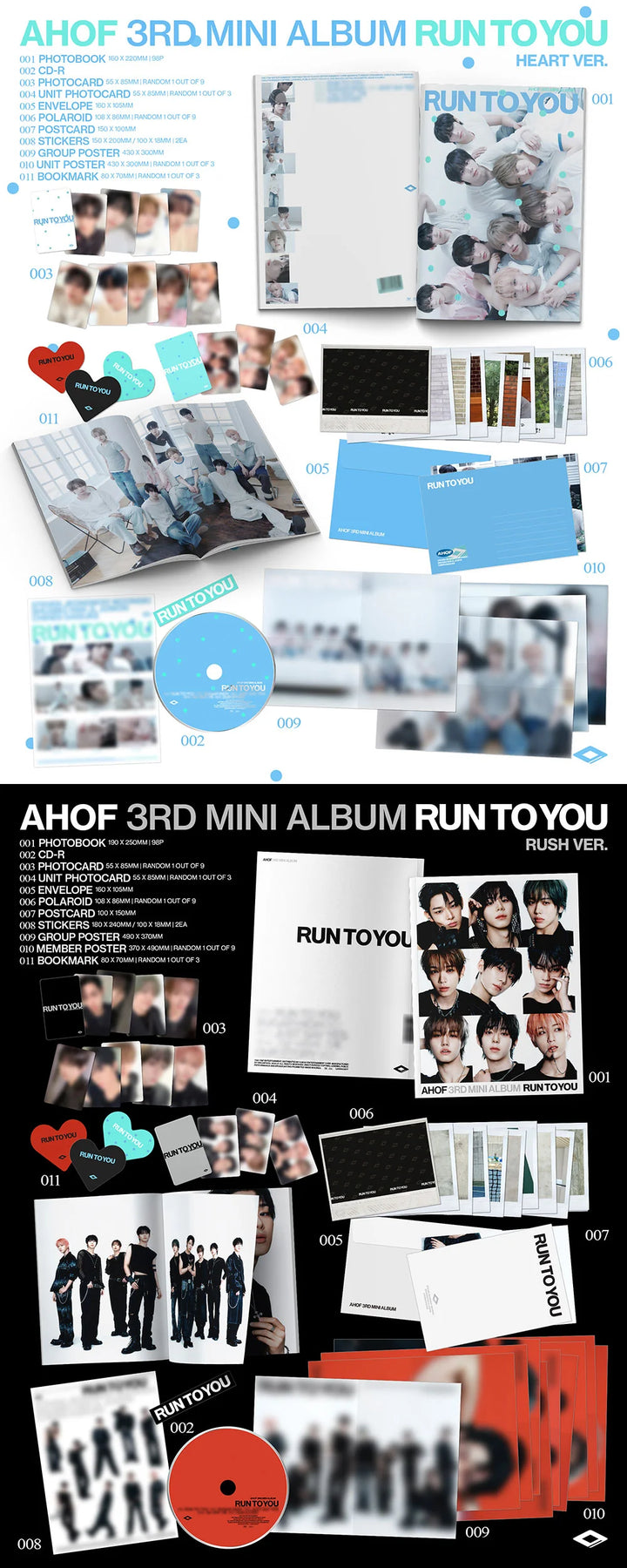(PRE-ORDER) AHOF - [RUN TO YOU] 3rd Mini Album