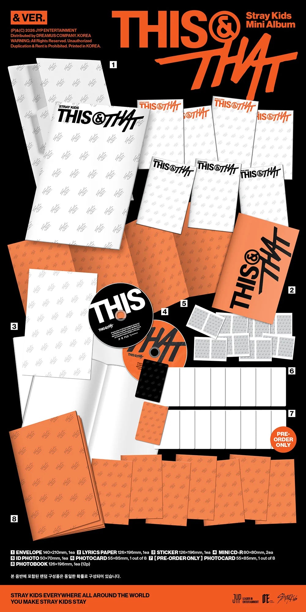 (PRE-ORDER) STRAY KIDS - [THIS & THAT] 10th Mini Album (& VER.)
