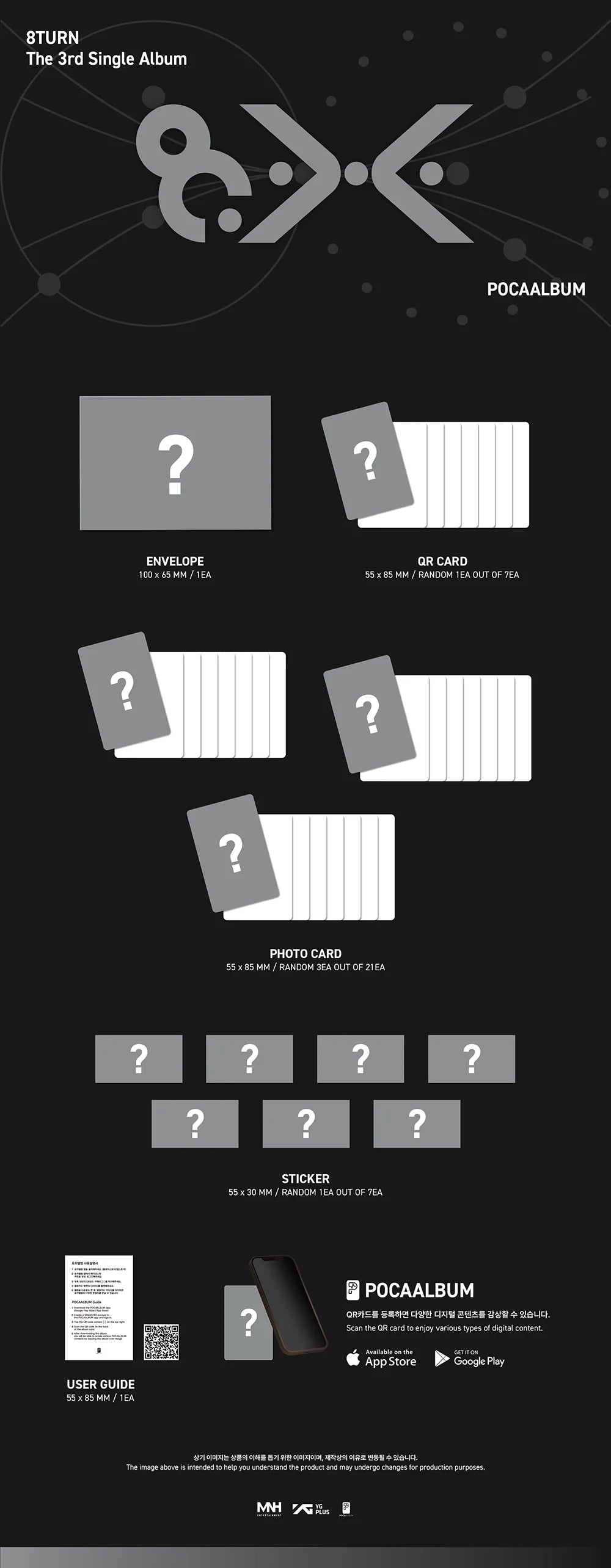 (PRE-ORDER) 8TURN - [8.X] 3rd Single Album (POCAALBUM VER.)