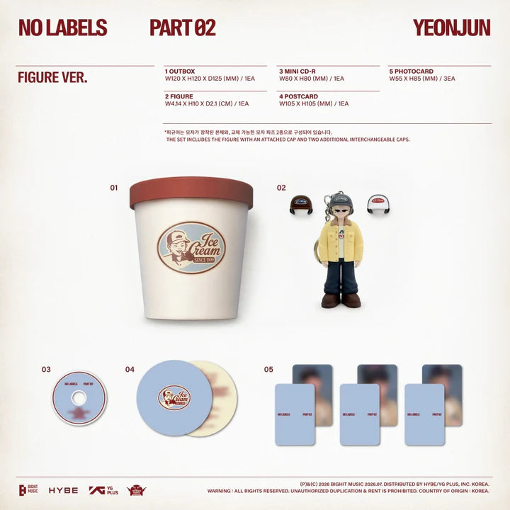 YEONJUN (TXT) - [NO LABELS : PART 02] 2nd Mini Album (FIGURE VER.)