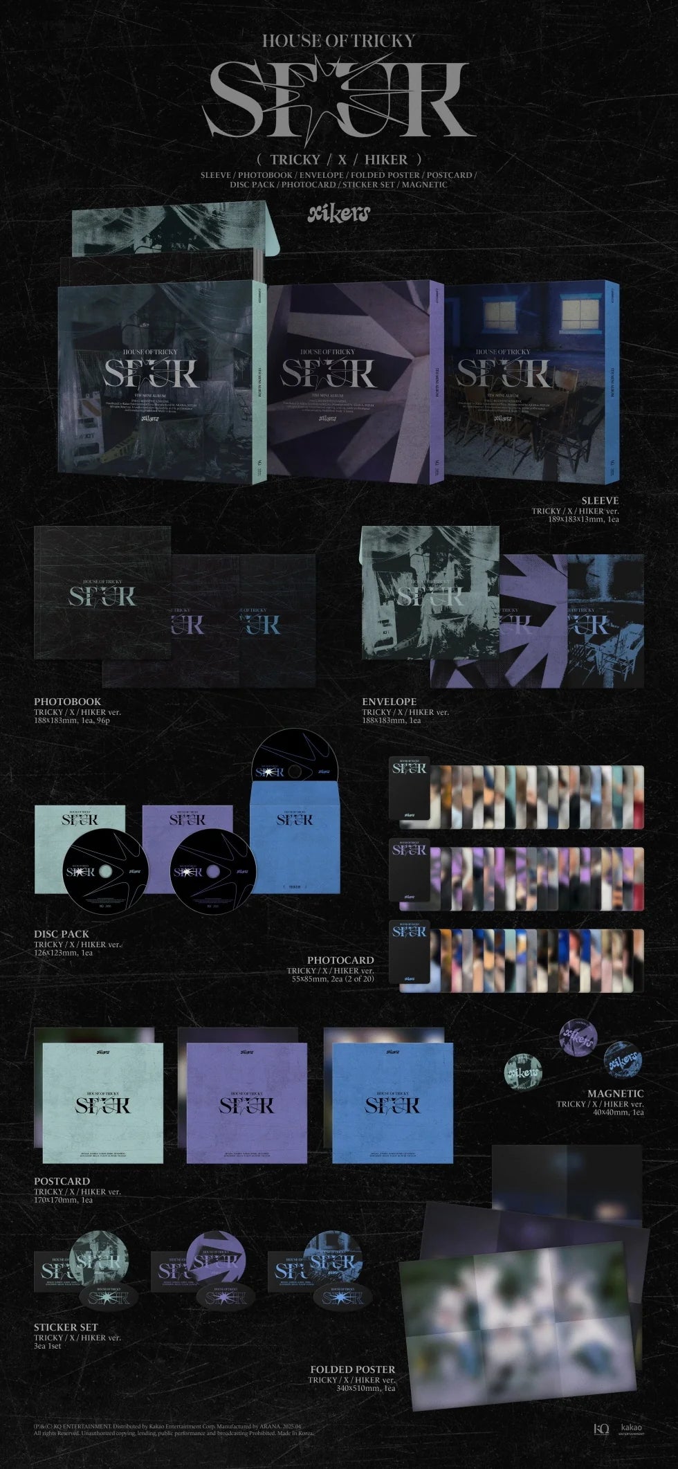 XIKERS - [HOUSE OF TRICKY : SPUR] 5th Mini Album