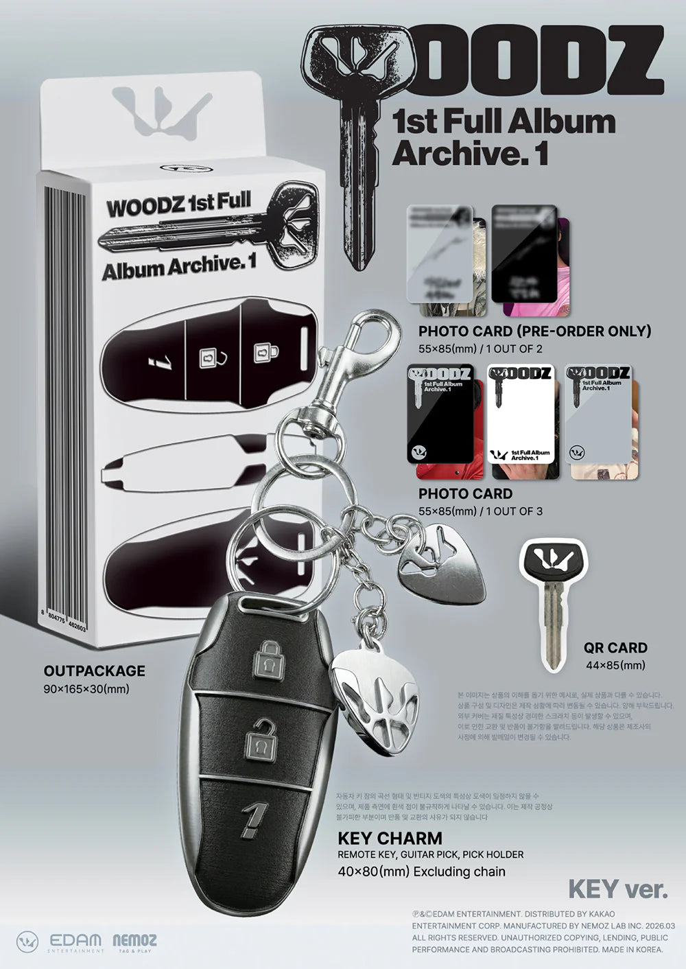 WOODZ - [ARCHIVE. 1] 1st FULL ALBUM (KEY VER.) (LIMITED)