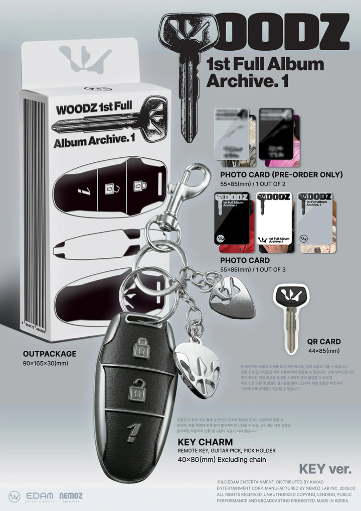 WOODZ - [ARCHIVE. 1] 1st FULL ALBUM (KEY VER.) (LIMITED)