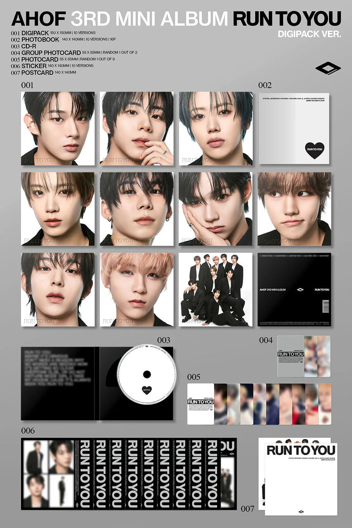 (PRE-ORDER) AHOF - [RUN TO YOU] 3rd Mini Album (DIGIPACK VER.)