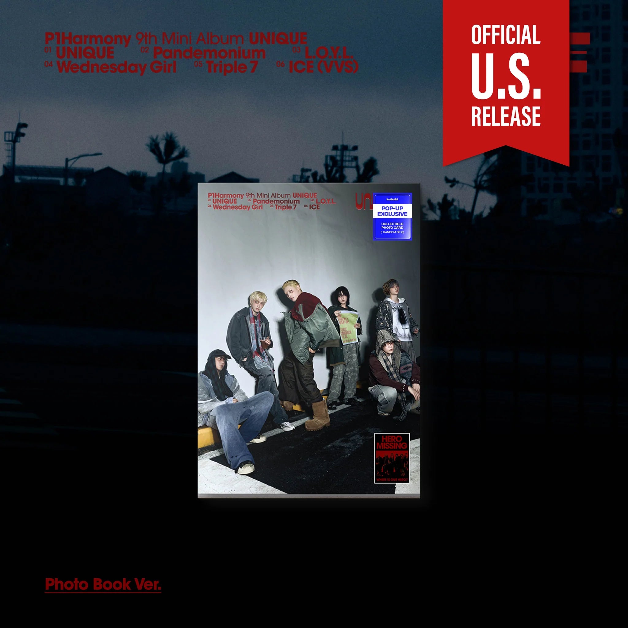 P1HARMONY - [UNIQUE] 9th Mini Album *POP-UP EXCLUSIVE*