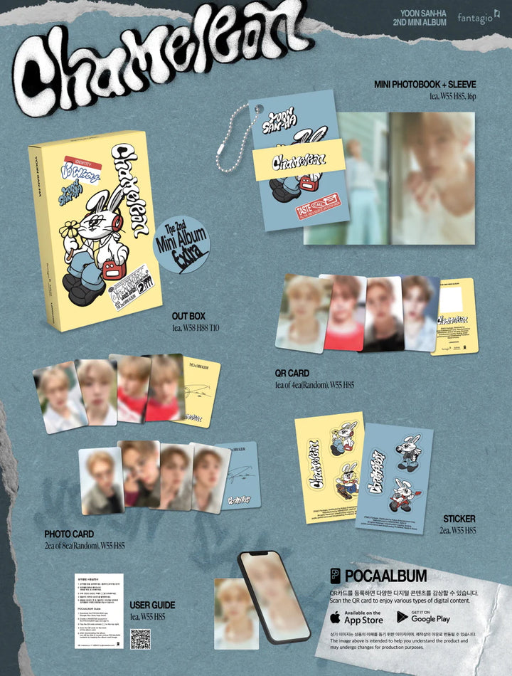 YOON SAN-HA (ASTRO) - [CHAMELEON] 2nd Mini Album (POCA ALBUM EXTRA Ver.)
