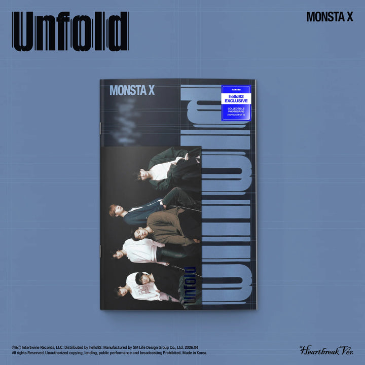 MONSTA X - [UNFOLD] English Studio Album *HELLO82 EXCLUSIVE*