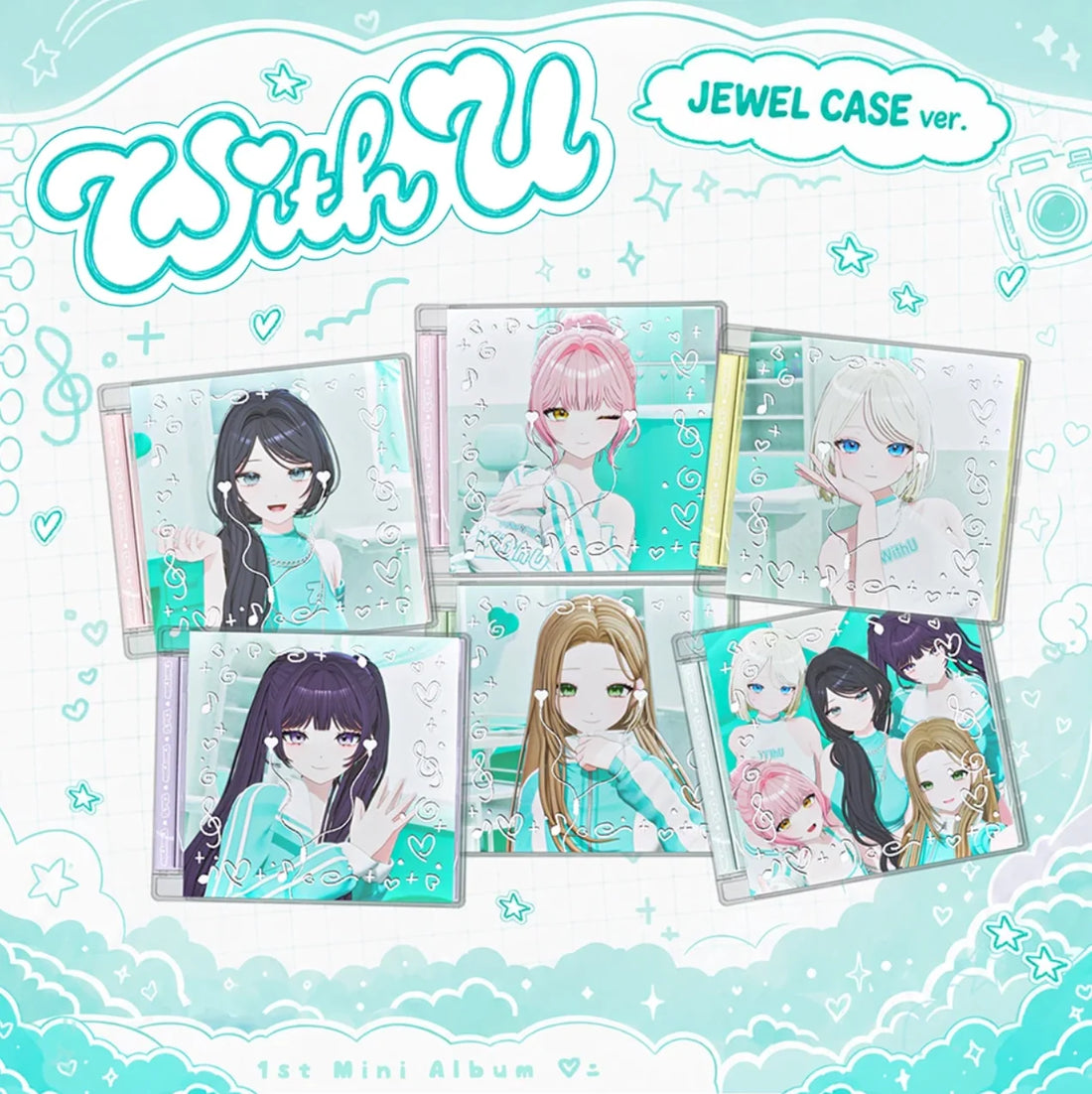 (PRE-ORDER) MW:MEU - [WITH U] 1st Mini Album JEWEL CASE Version (RANDOM)