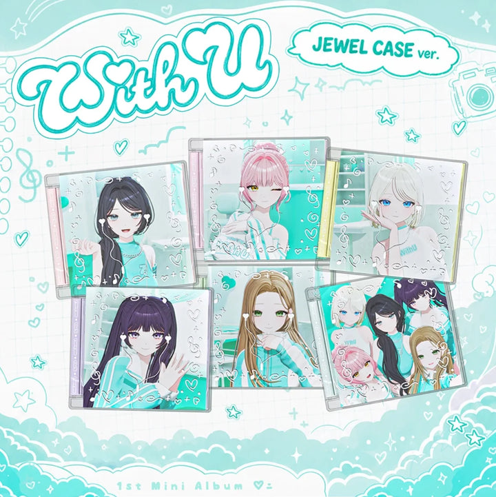 (PRE-ORDER) MW:MEU - [WITH U] 1st Mini Album JEWEL CASE Version (RANDOM)