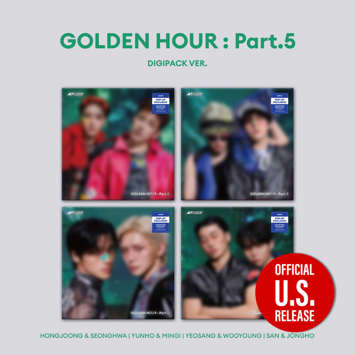 ATEEZ - [GOLDEN HOUR: PT. 5] (UNIT DIGIPACK VER.) *POP-UP Exclusive*