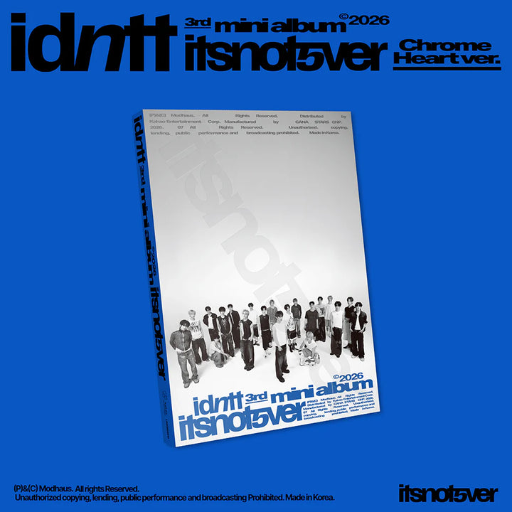 (PRE-ORDER) IDNTT - [ITSNOTOVER] 3rd Mini Album