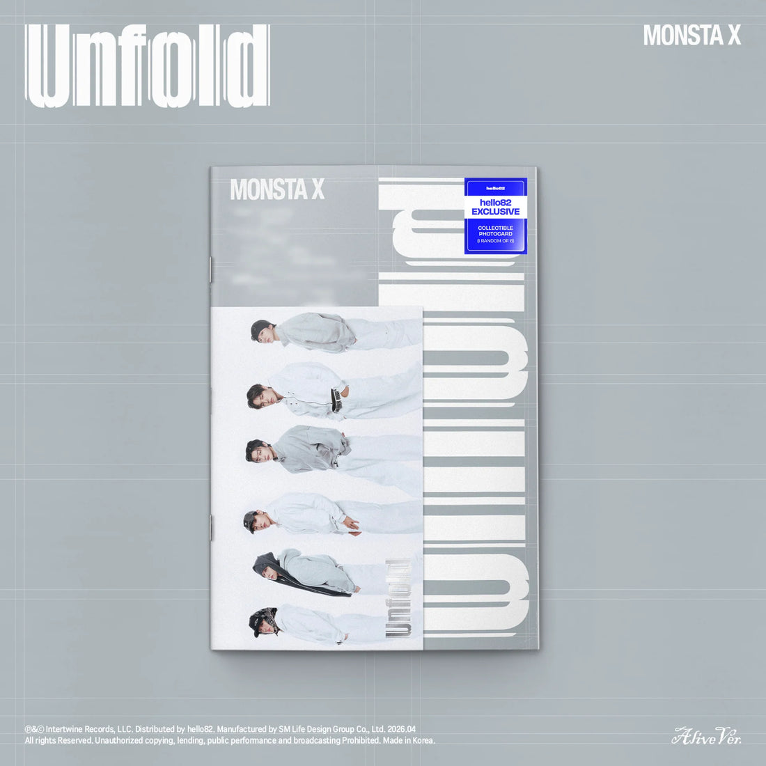 MONSTA X - [UNFOLD] English Studio Album *HELLO82 EXCLUSIVE*
