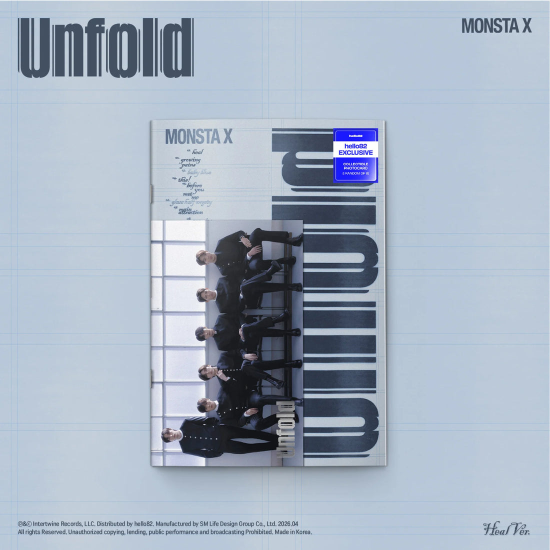 MONSTA X - [UNFOLD] English Studio Album *HELLO82 EXCLUSIVE*