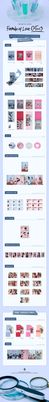 TWICE - [FORMULA OF LOVE: O+T=<3] 3rd Album