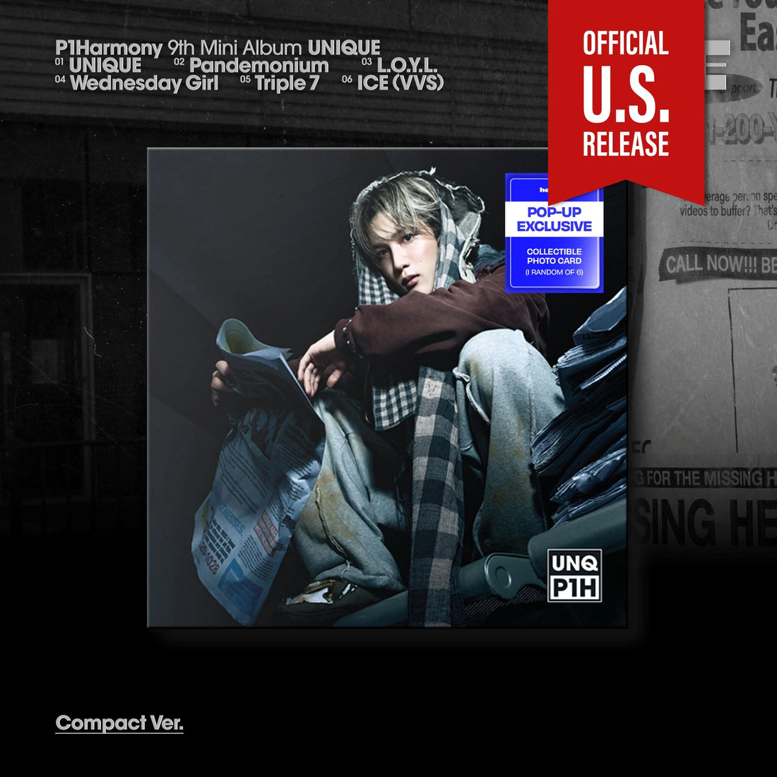 P1HARMONY - [UNIQUE] 9th Mini Album *POP-UP* DIGI PACK VER.
