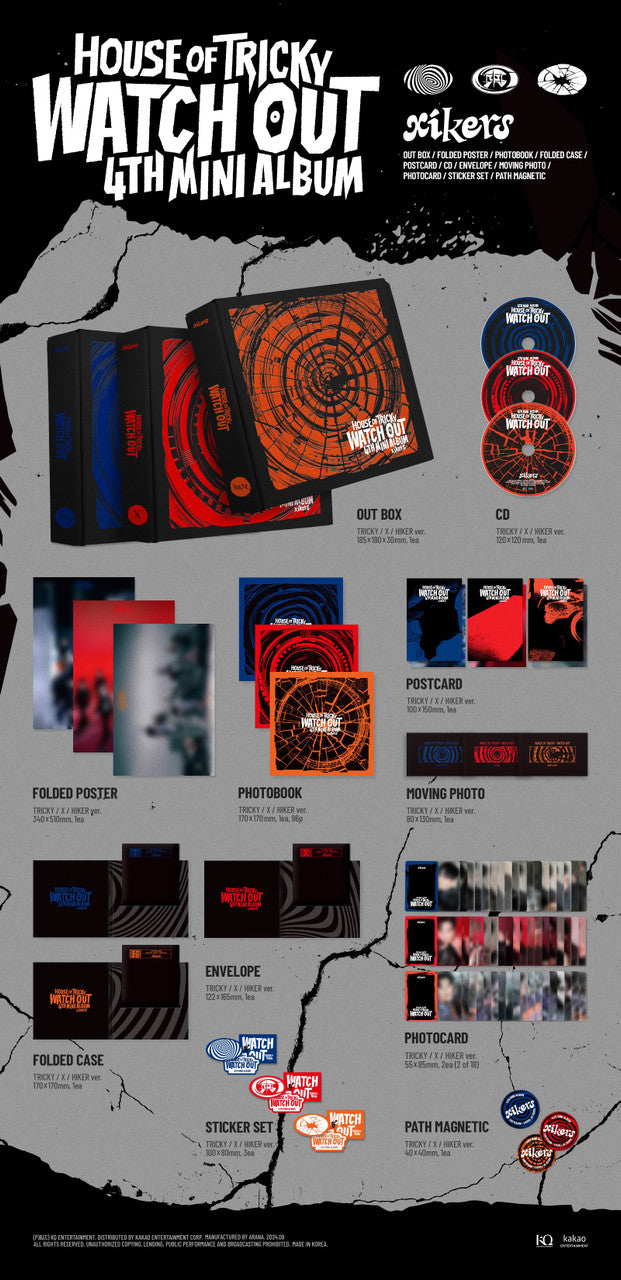 XIKERS - [HOUSE OF TRICKY : WATCH OUT] 4th Mini Album