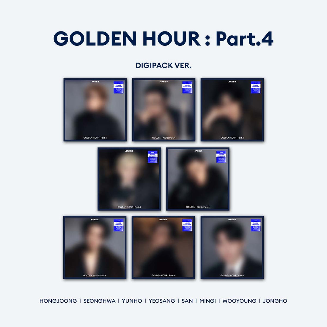 ATEEZ - [GOLDEN HOUR: PT. 4] (MEMBER DIGIPACK VER.) *HELLO82 EXCLUSIVE*
