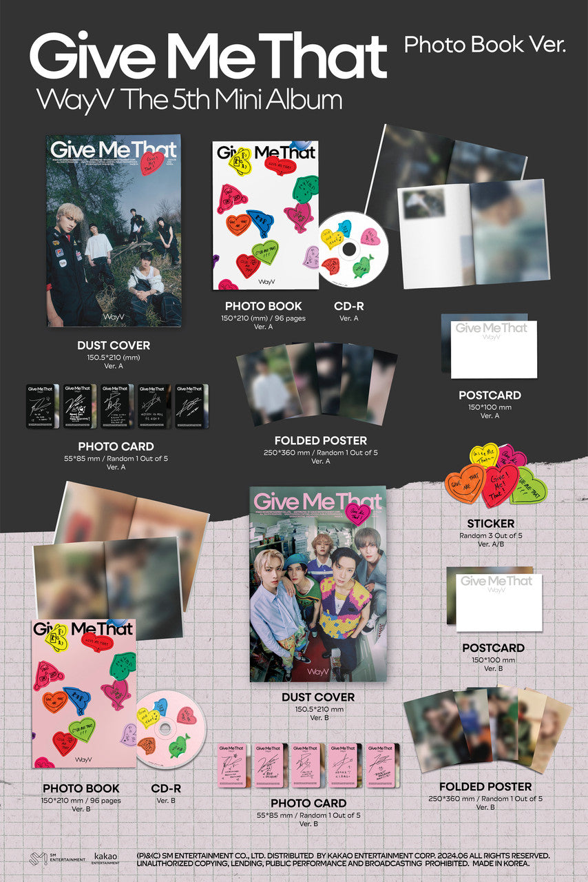 WAYV - [GIVE ME THAT] 5th Mini Album (PHOTOBOOK VERSION)