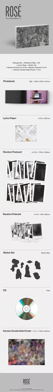 ROSE (BLACKPINK) - [-R-] 1st Solo Single Album
