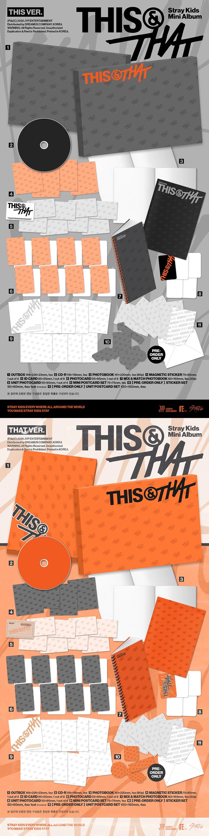 (PRE-ORDER) STRAY KIDS - [THIS & THAT] 10th Mini Album