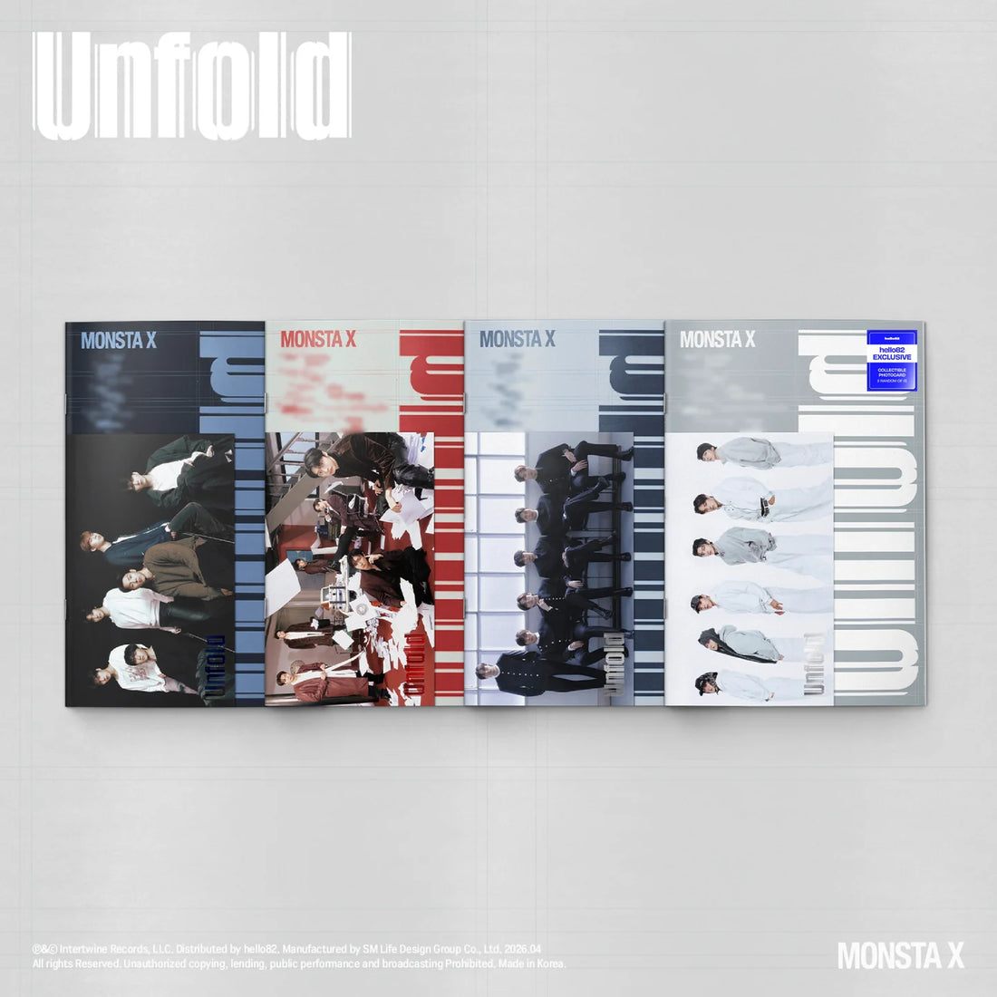 MONSTA X - [UNFOLD] English Studio Album *HELLO82 EXCLUSIVE*