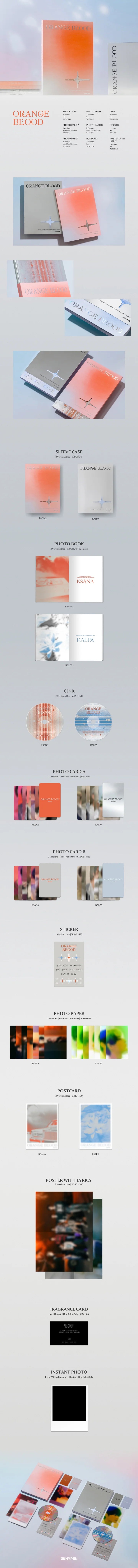 ENHYPEN - [ORANGE BLOOD] 5th Mini Album
