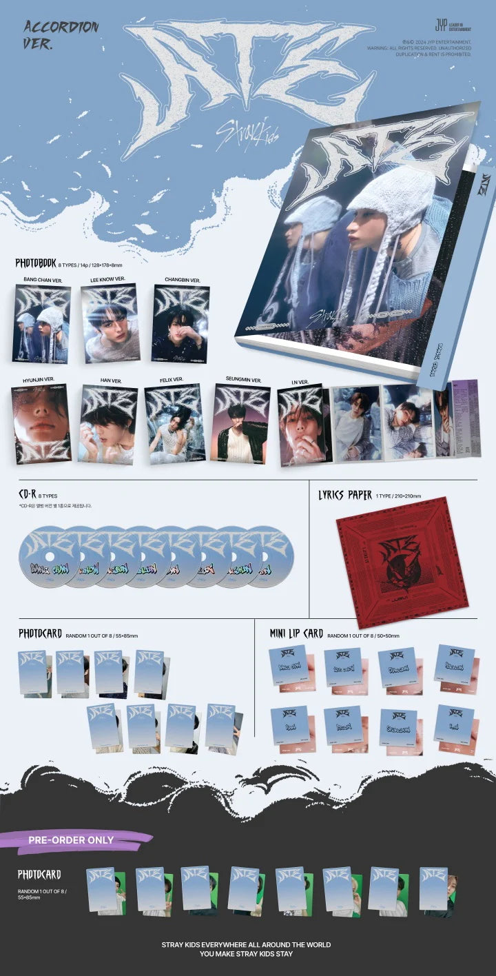 STRAY KIDS - [ATE] Mini Album ACCORDION Version